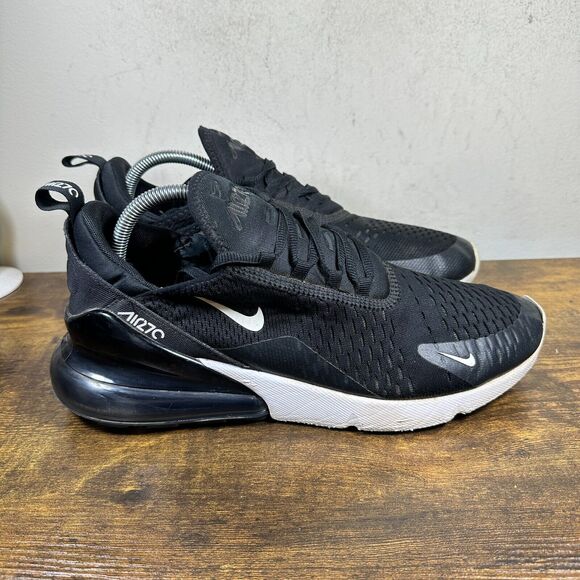 Nike Air Max 270 AH8050-002 Black White‎ Shoe Sneakers Men's Size 10.5
